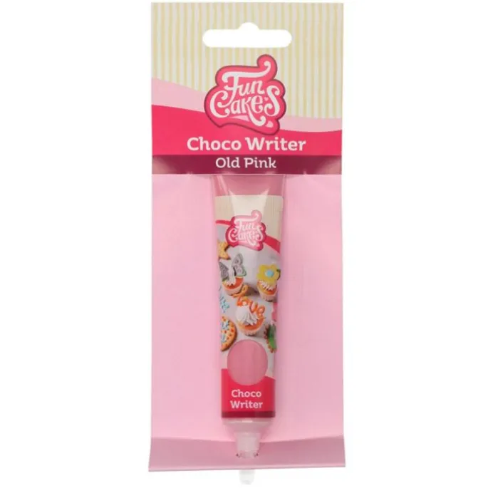 Chocolate decorativo rosa viejo Choco Writer 25 g - Funcakes