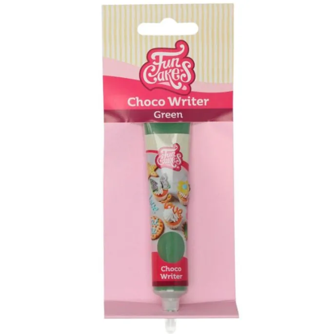 Chocolate decorativo verde Choco Writer 25 g - Funcakes