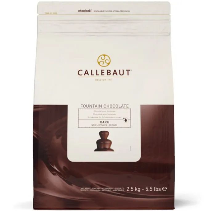 Chocolate negro para fuentes 2,5 kg - Callebaut