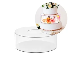 Cilindro transparente acrílico para decorar tartas 15 x 10 cm - Pastkolor