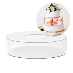 Cilindro transparente acrílico para decorar tartas 25 x 10 cm - Pastkolor
