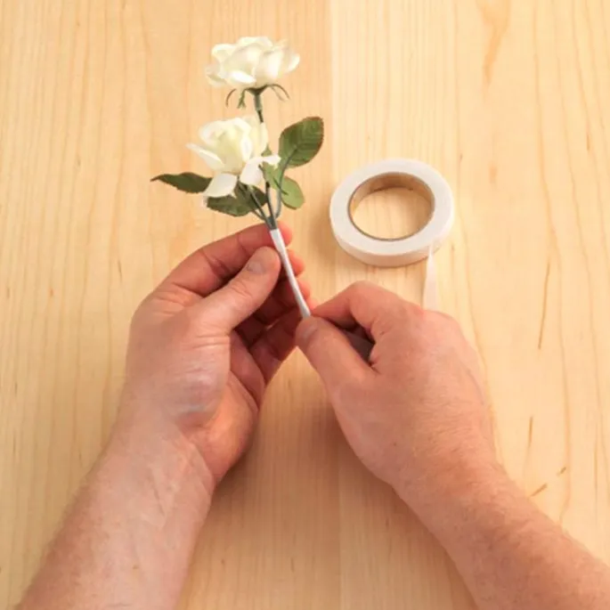 Cinta blanca para flores 27 m - Azucren