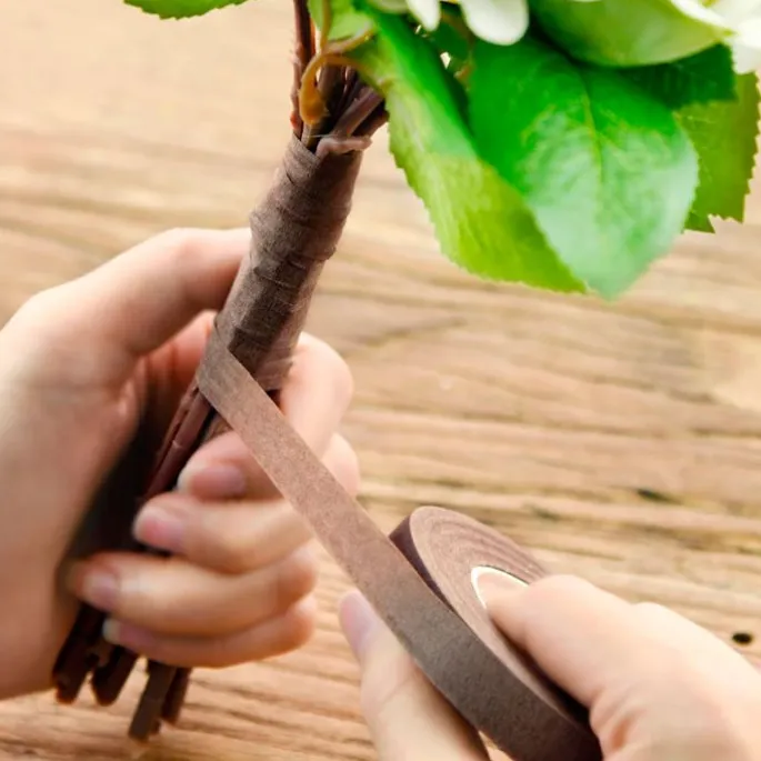 Cinta marrón para flores 27 m - Azucren