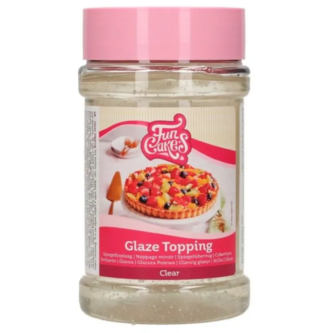 Cobertura brillante transparente 375 g - Funcakes