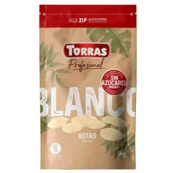 Cobertura de chocolate blanco en gotas 1 kilo - Sin azúcar - Torras