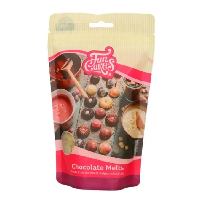 Cobertura de chocolate blanco 250 g - Funcakes