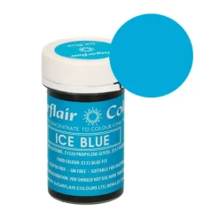 Colorante azul hielo 25 g - Sin gluten - Sugarflair