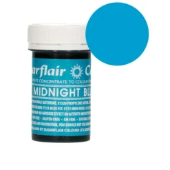 Colorante azul medianoche 25 g - Sin gluten - Sugarflair