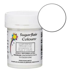 Colorante blanco EXTRA 42 g - Sin gluten - Sugarflair
