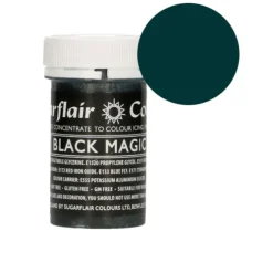 Colorante con brillo negro magic 25 g - Sin gluten - Sugarflair
