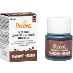 Colorante en gel marrón 28 g - Decora