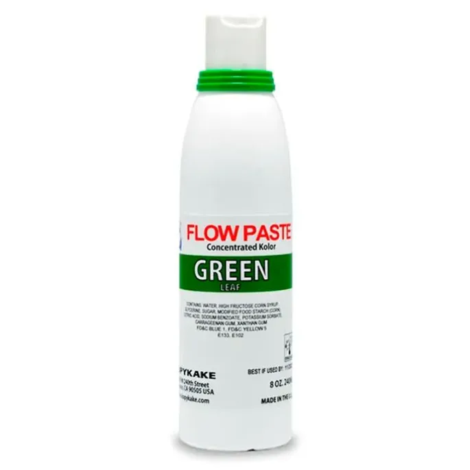 Colorante en gel verde Flow Paste 118 ml - Sin gluten - Kopykake