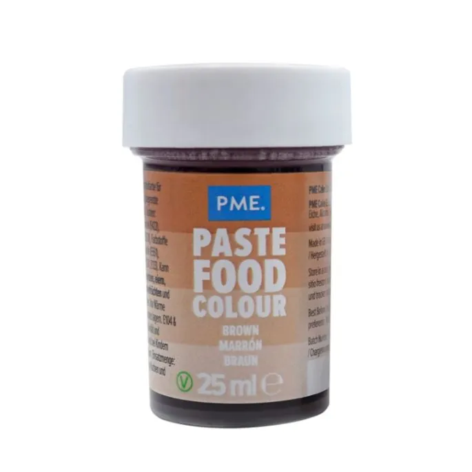Colorante en pasta marrón 25 ml - PME