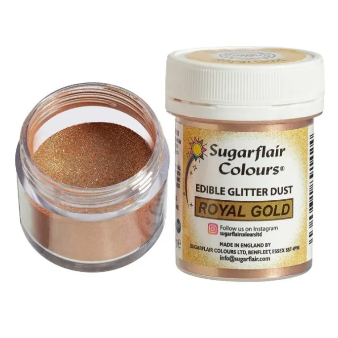 Colorante en polvo brillante oro real 10 g - Sugarflair