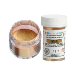 Colorante en polvo brillante oro 4 g - Sugarflair