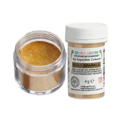 Colorante en polvo brillante oro reluciente 4 g - Sugarflair