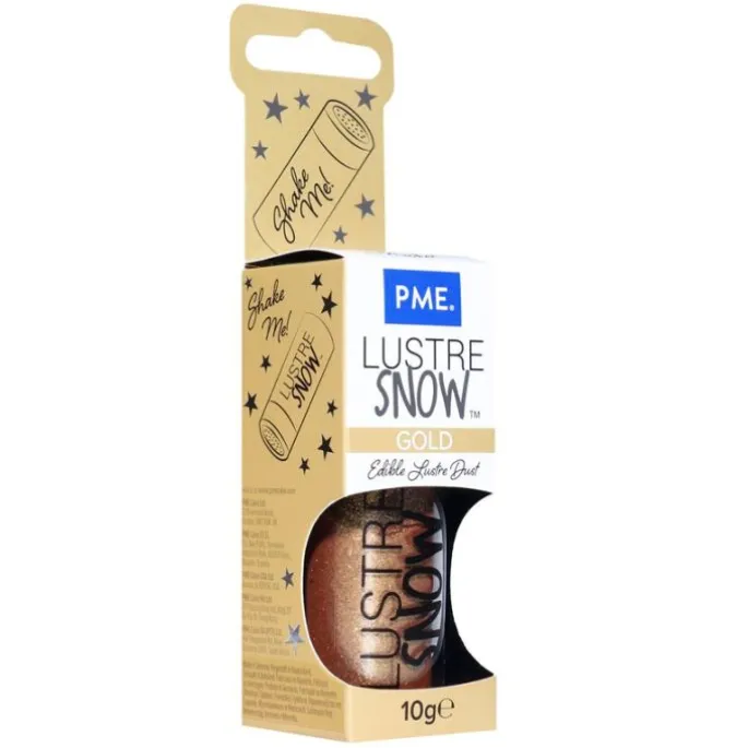 Colorante en polvo brillante Lustre Snow oro 10 g - PME