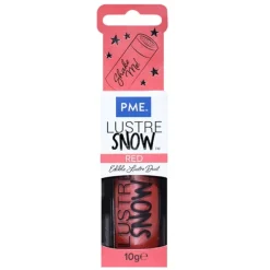 Colorante en polvo brillante Lustre Snow rojo 10 g - PME