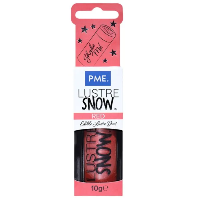 Colorante en polvo brillante Lustre Snow rojo 10 g - PME