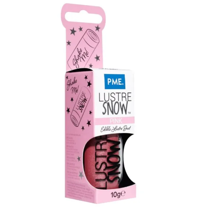 Colorante en polvo brillante Lustre Snow rosa 10 g - PME