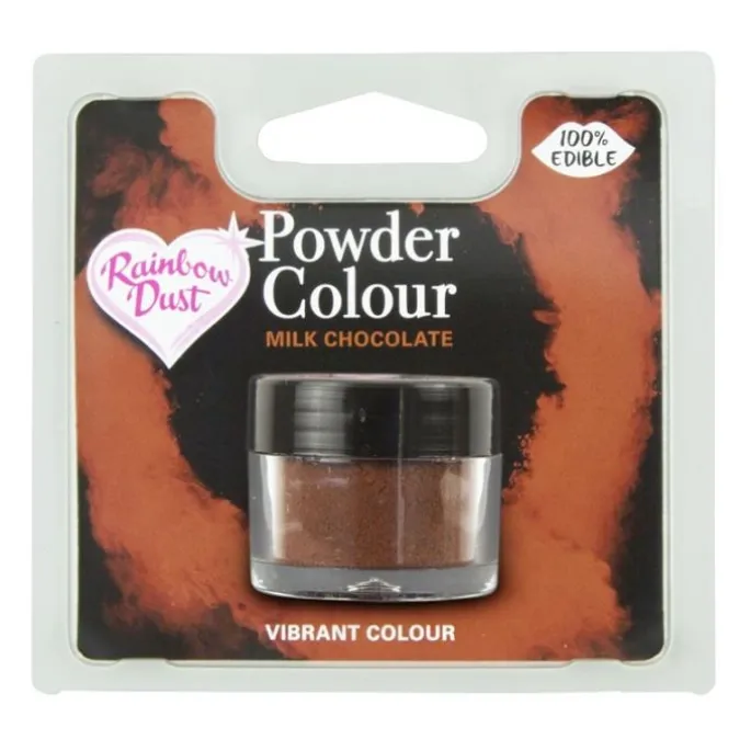 Colorante en polvo chocolate con leche Powder Colour 2 g - Rainbow Dust