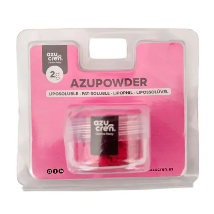 Colorante en polvo liposoluble rosa 2 g - Sin gluten - Azucren