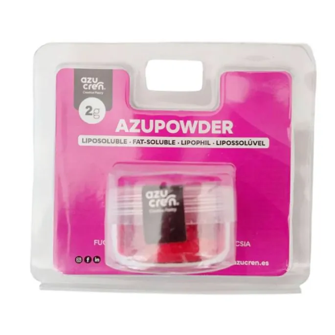 Colorante en polvo liposoluble fucsia 2 g - Sin gluten - Azucren