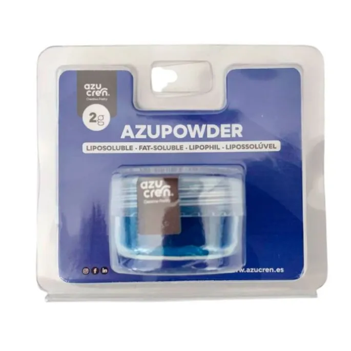 Colorante en polvo liposoluble azul 2 g - Sin gluten - Azucren