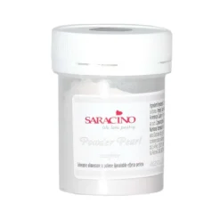 Colorante en polvo liposoluble perla plateado 5 g - Sin gluten - Saracino
