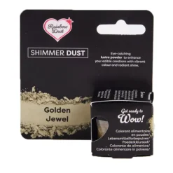 Colorante en polvo metalizado Shimmer Dust dorado claro 3 g - Rainbow Dust