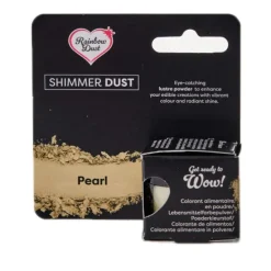 Colorante en polvo metalizado Shimmer Dust perla 3 g - Rainbow Dust