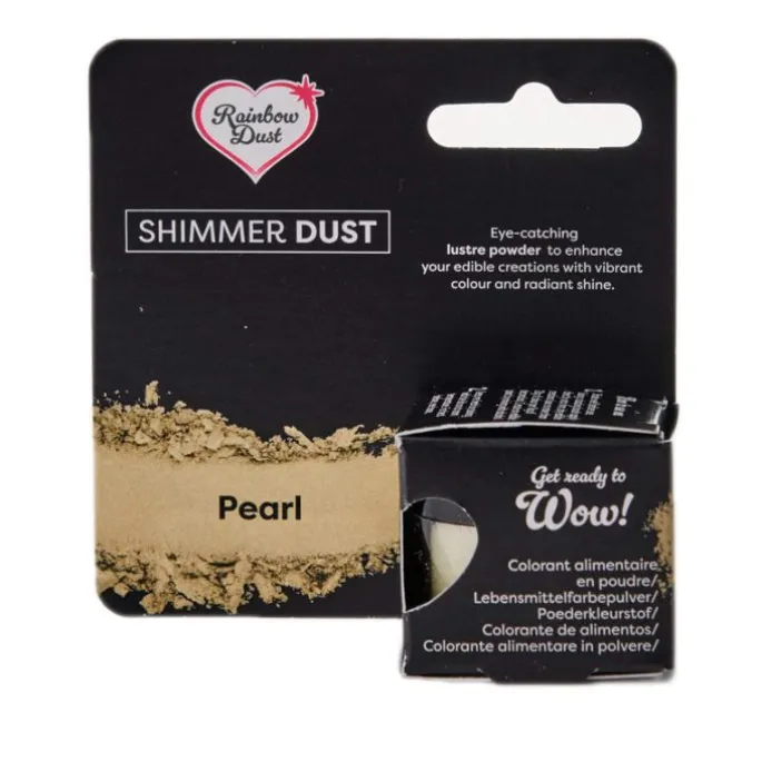 Colorante en polvo metalizado Shimmer Dust perla 3 g - Rainbow Dust
