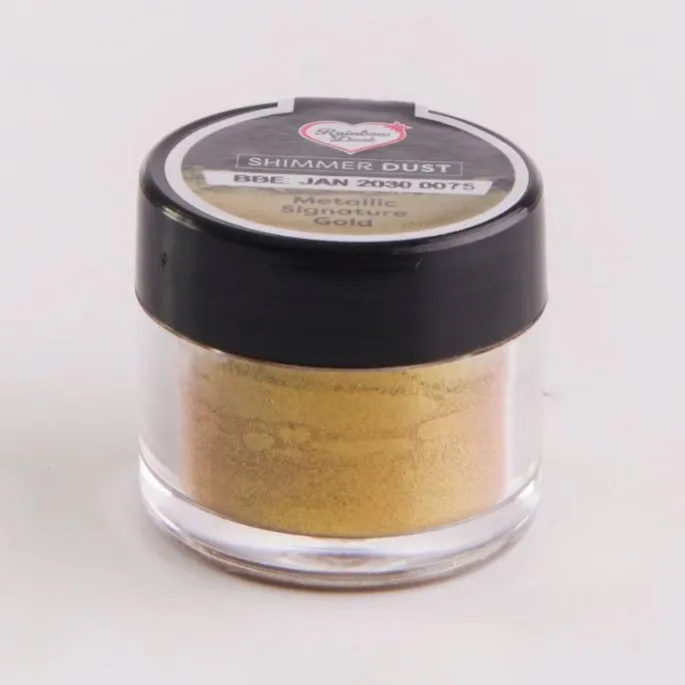 Colorante en polvo metalizado Shimmer Dust dorado 3 g - Rainbow Dust