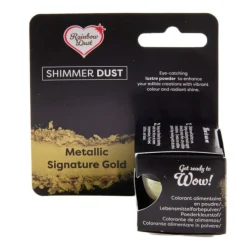 Colorante en polvo metalizado Shimmer Dust dorado 3 g - Rainbow Dust