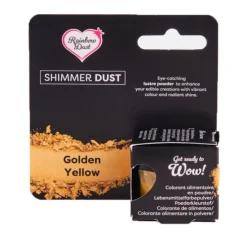Colorante en polvo metalizado Shimmer Dust amarillo dorado 3 g - Rainbow Dust