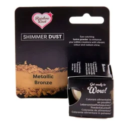 Colorante en polvo metalizado Shimmer Dust bronce 3 g - Rainbow Dust