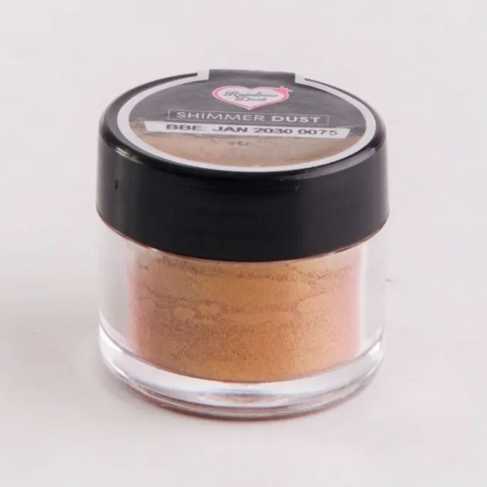 Colorante en polvo metalizado Shimmer Dust bronce 3 g - Rainbow Dust
