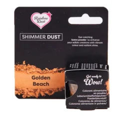 Colorante en polvo metalizado Shimmer Dust dorado playa 3 g - Rainbow Dust