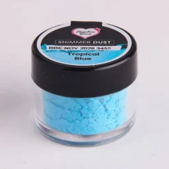 Colorante en polvo metalizado Shimmer Dust azul tropical 3 g - Rainbow Dust