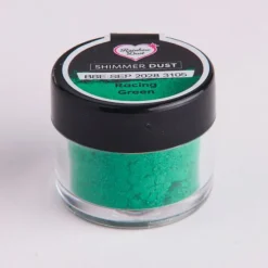 Colorante en polvo metalizado Shimmer Dust verde racing 3 g - Rainbow Dust