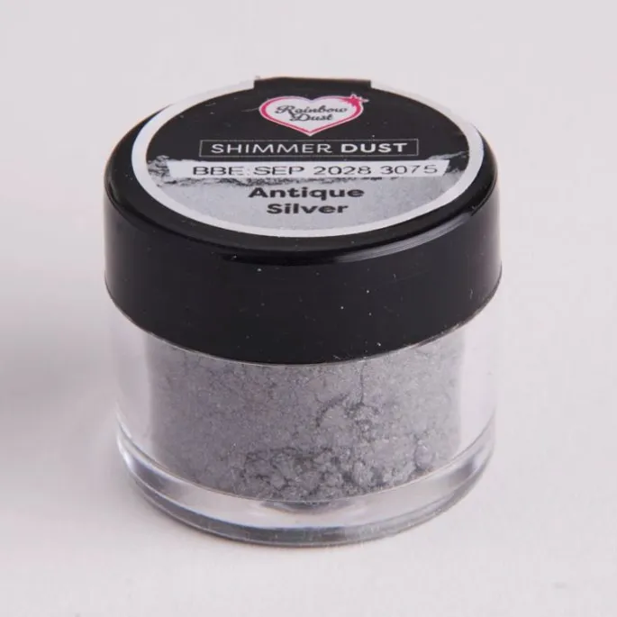 Colorante en polvo metalizado Shimmer Dust plateado 3 g - Rainbow Dust