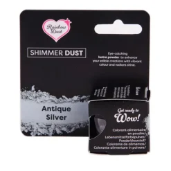 Colorante en polvo metalizado Shimmer Dust plateado 3 g - Rainbow Dust