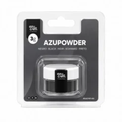 Colorante en polvo negro 3 g Azupowder - Sin gluten - Azucren