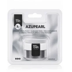 Colorante en polvo perlado gris plateado 3 g Azupearl - Sin gluten - Azucren