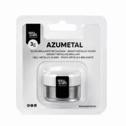 Colorante en polvo plata brillante metalizado 3 g Azumetal - Sin gluten - Azucren