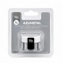 Colorante en polvo plata metalizado 3 g Azumetal - Sin gluten - Azucren