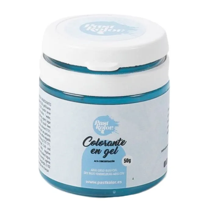 Colorante gel azul cielo 50 g - Pastkolor