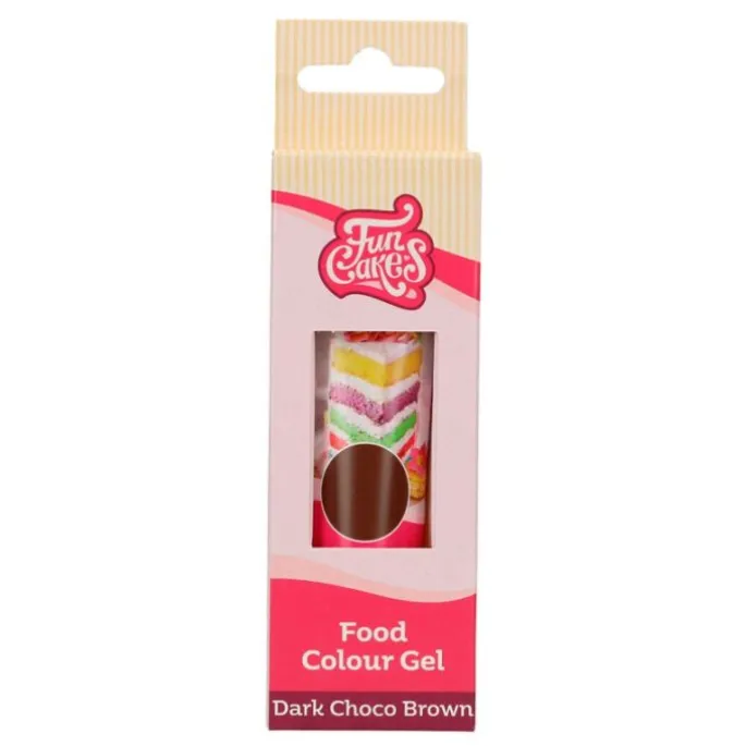 Colorante gel marrón oscuro 30 g FunColours - Funcakes