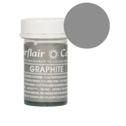 Colorante gris grafito 25 g - Sin gluten - Sugarflair