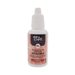 Colorante liposoluble gel marrón Azuluble 30 g - Sin gluten - Azucren